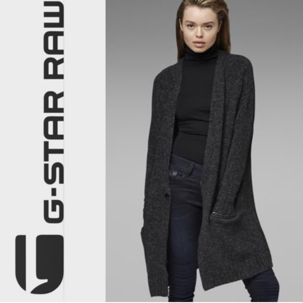 G-STAR RAW Cardigan - XL/XXL - Dark Grey.